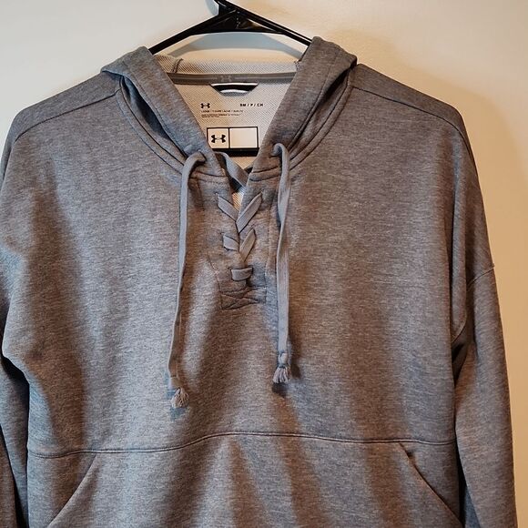 Under Armour Long Sleeve Pullover Hoodie Jogging/Exercise Women's Size Sm/P Gray - Picture 4 of 10